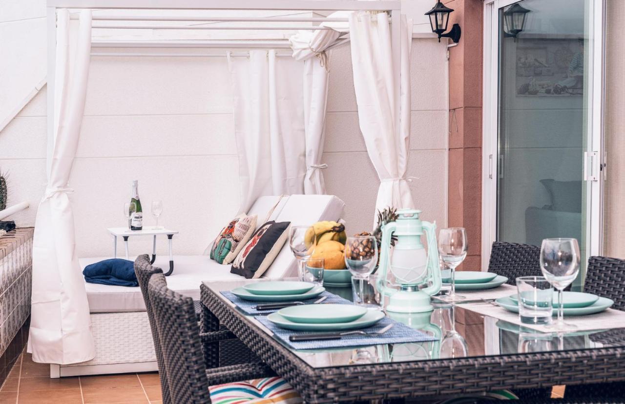 Luxury Penthouse 105M2,Bali Bed,Heated Pool,Sunset Apartment Costa Adeje  Exterior foto
